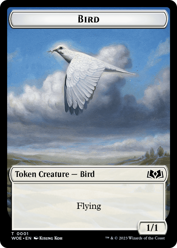 Bird // Food (0010) Double-Sided Token [Wilds of Eldraine Tokens] | Red Riot Games CA