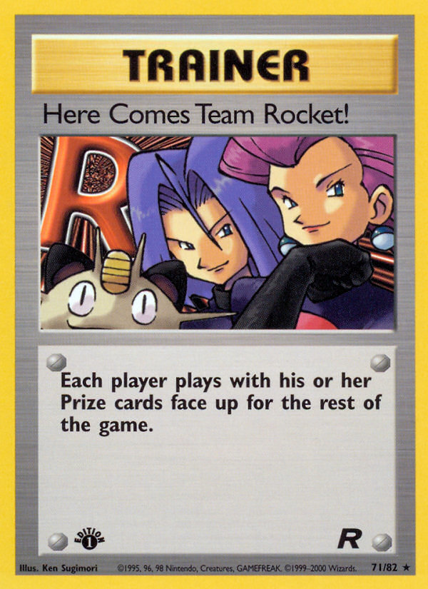 Here Comes Team Rocket! (71/82) [Team Rocket 1st Edition] | Red Riot Games CA