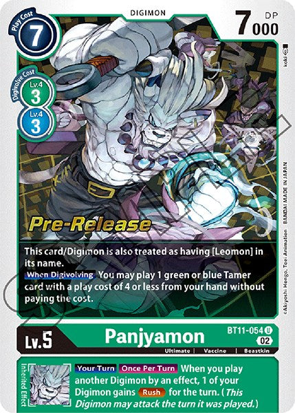 Panjyamon [BT11-054] [Dimensional Phase Pre-Release Promos] | Red Riot Games CA