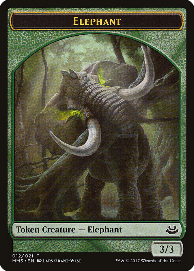 Elephant Token [Modern Masters 2017 Tokens] | Red Riot Games CA