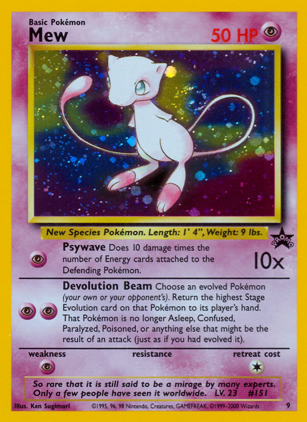 Mew (9) [Wizards of the Coast: Black Star Promos] | Red Riot Games CA