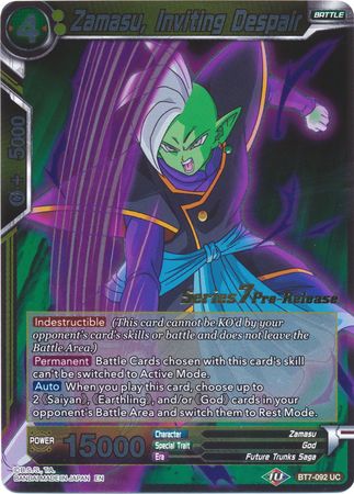 Zamasu, Inviting Despair (BT7-092_PR) [Assault of the Saiyans Prerelease Promos] | Red Riot Games CA