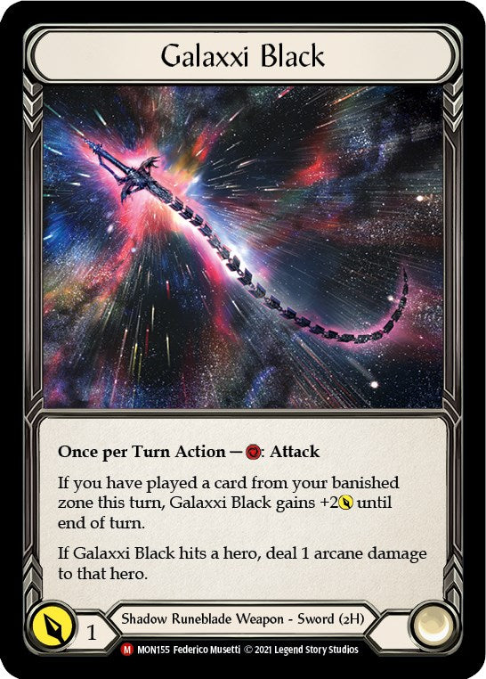 Galaxxi Black (Alternate Art) [MON155] (Monarch)  Cold Foil | Red Riot Games CA