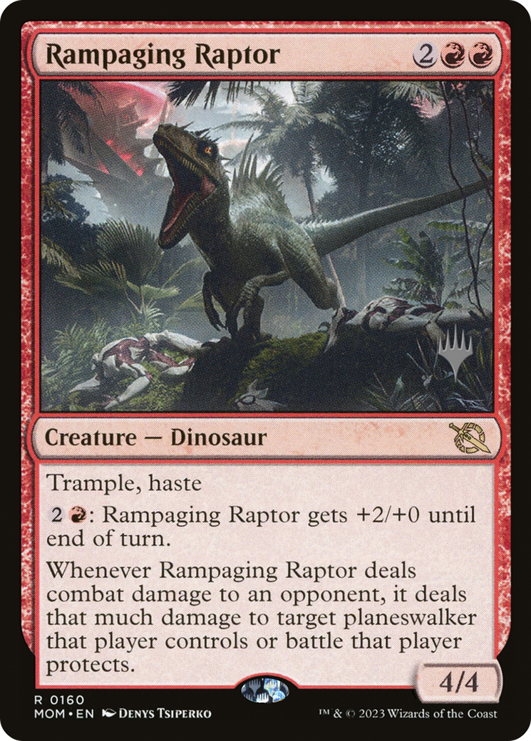 Rampaging Raptor (Promo Pack) [March of the Machine Promos] | Red Riot Games CA