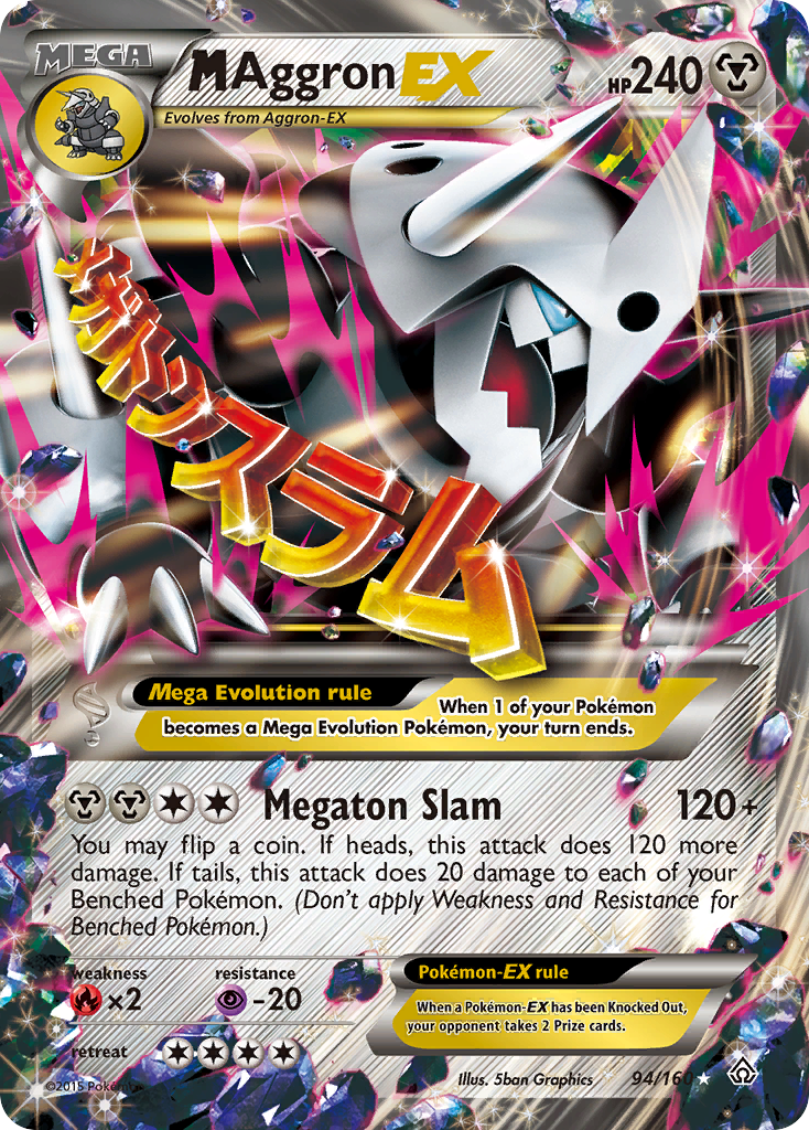 M Aggron EX (94/160) [XY: Primal Clash] | Red Riot Games CA