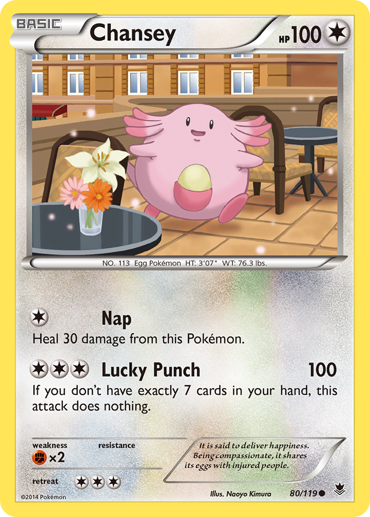 Chansey (80/119) [XY: Phantom Forces] | Red Riot Games CA