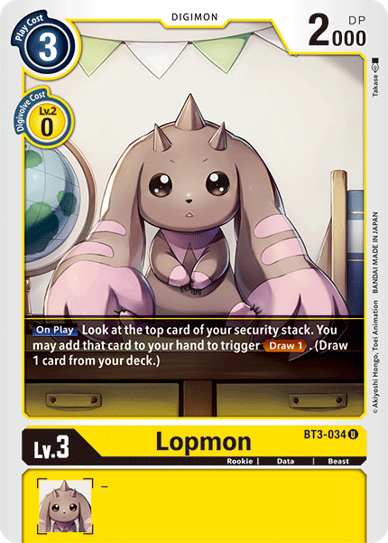 Lopmon [BT3-034] [Release Special Booster Ver.1.5] | Red Riot Games CA