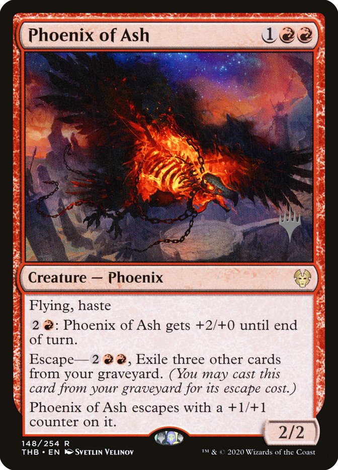 Phoenix of Ash (Promo Pack) [Theros Beyond Death Promos] | Red Riot Games CA