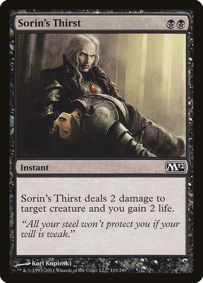 Sorin's Thirst [Magic 2012] | Red Riot Games CA