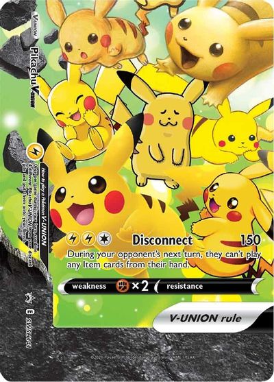 Pikachu V-UNION (SWSH141) (Celebrations) [Sword & Shield: Black Star Promos] | Red Riot Games CA