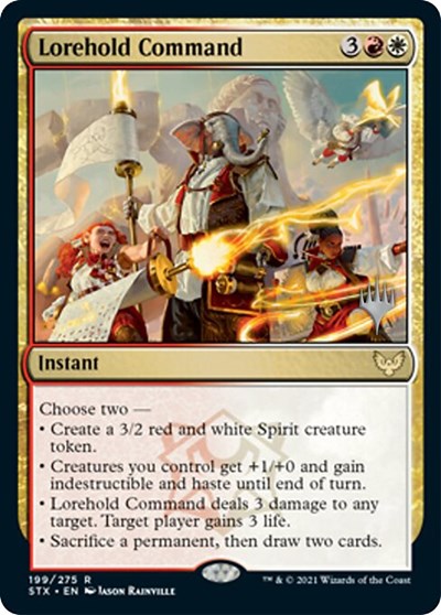 Lorehold Command (Promo Pack) [Strixhaven: School of Mages Promos] | Red Riot Games CA