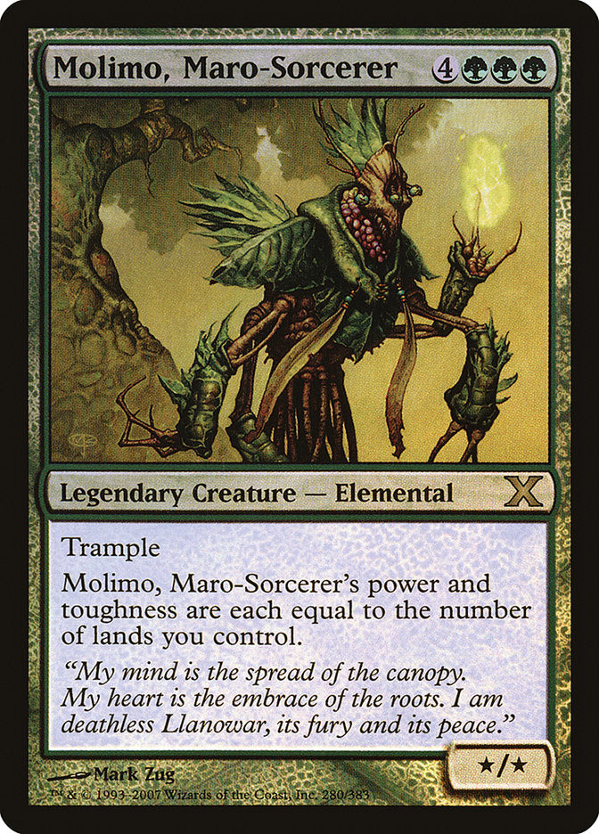 Molimo, Maro-Sorcerer (Premium Foil) [Tenth Edition] | Red Riot Games CA