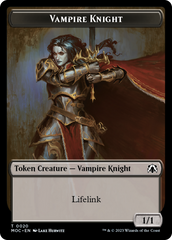 Vampire Knight // Soldier Double-Sided Token [March of the Machine Commander Tokens] | Red Riot Games CA