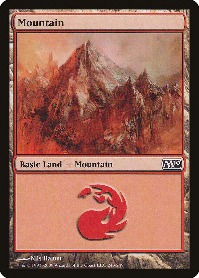 Mountain (243) [Magic 2010] | Red Riot Games CA