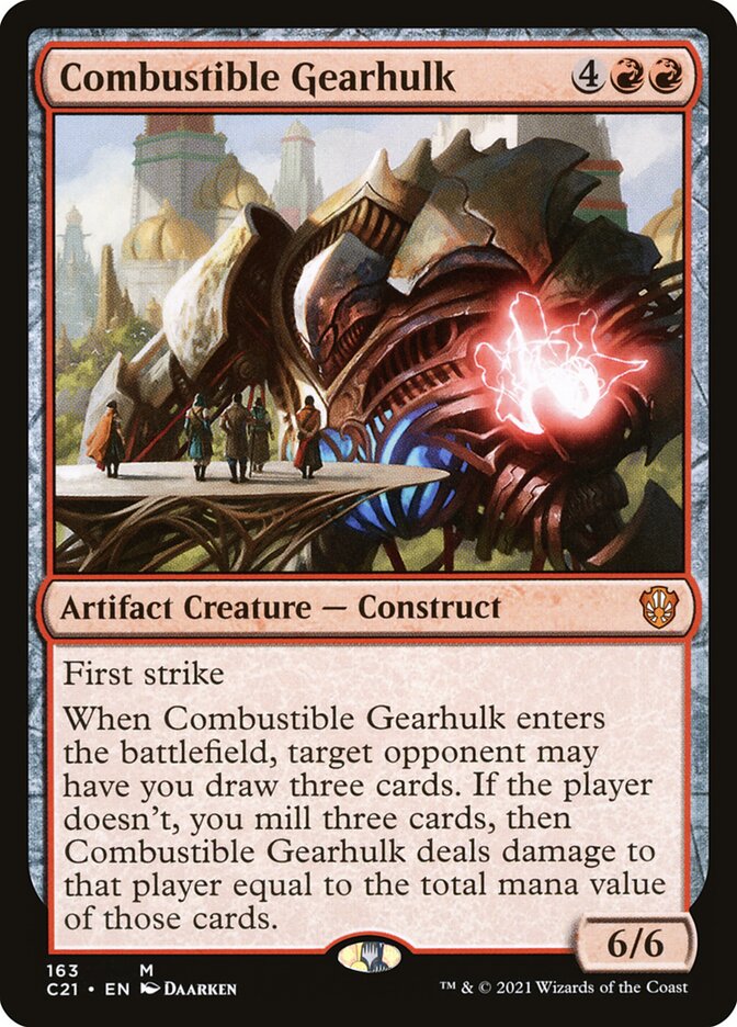 Combustible Gearhulk [Commander 2021] | Red Riot Games CA