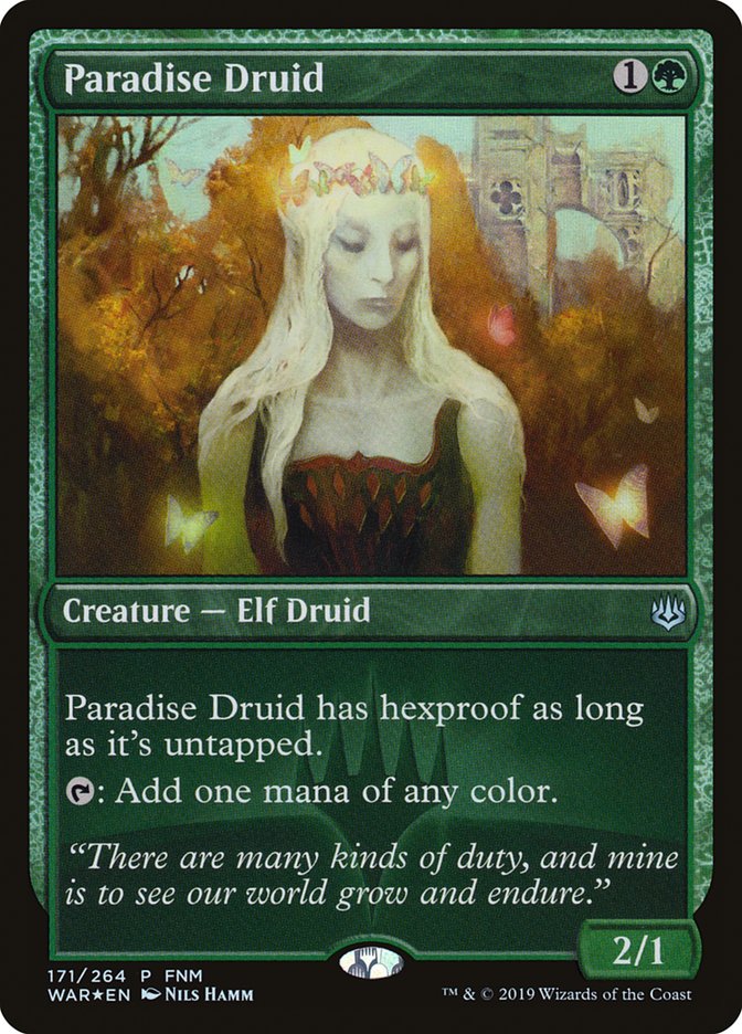 Paradise Druid (FNM) [War of the Spark Promos] | Red Riot Games CA
