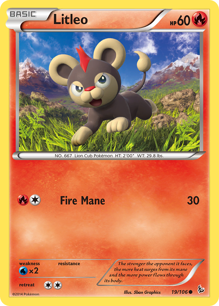 Litleo (19/106) [XY: Flashfire] | Red Riot Games CA