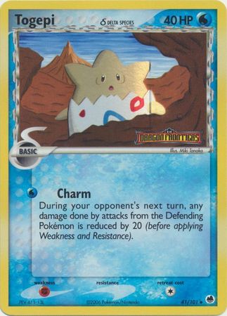 Togepi (41/101) (Delta Species) (Stamped) [EX: Dragon Frontiers] | Red Riot Games CA