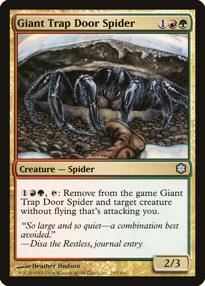 Giant Trap Door Spider [Coldsnap Theme Decks] | Red Riot Games CA