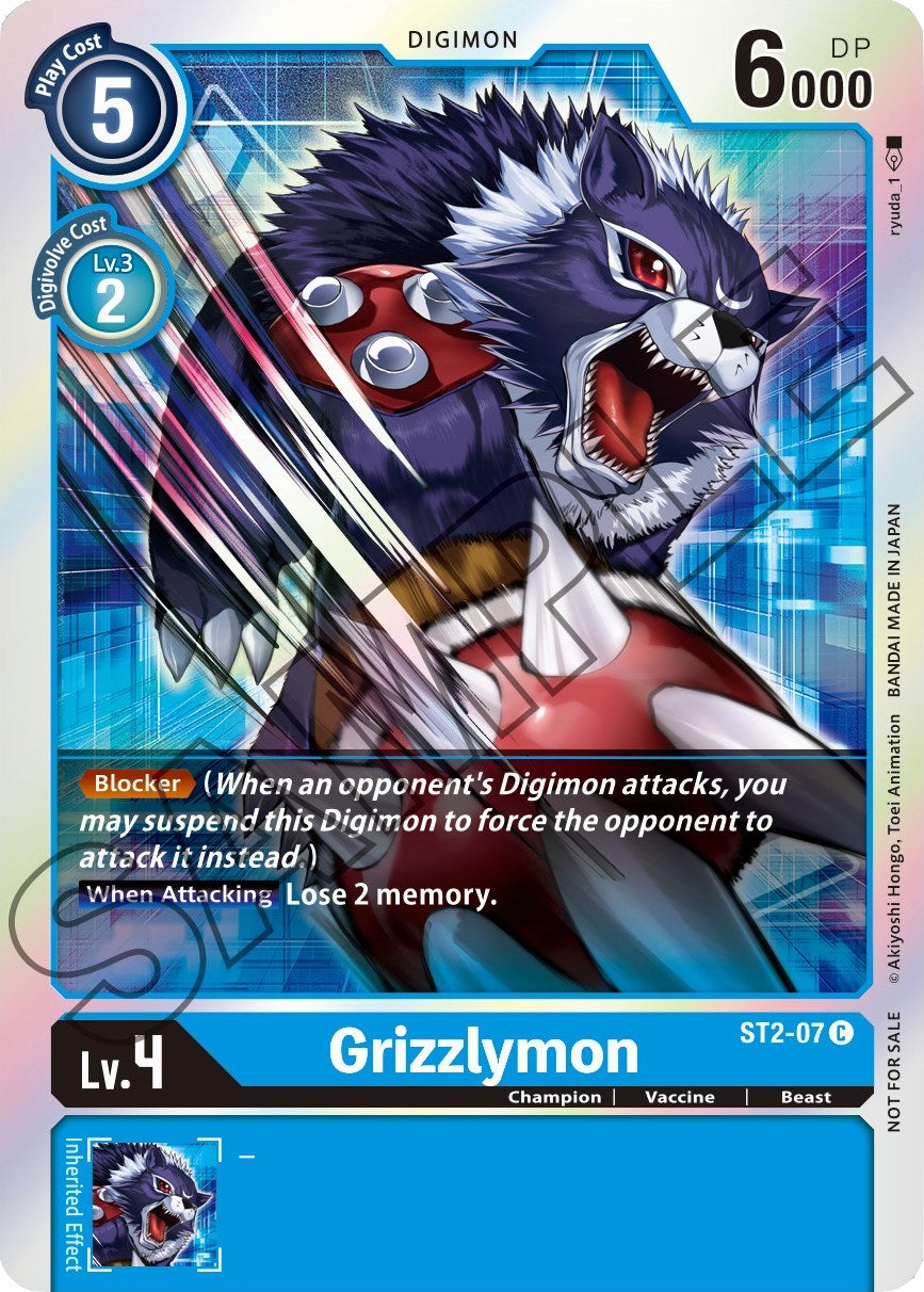 Grizzlymon [ST2-07] (Event Pack 1) [Starter Deck: Cocytus Blue Promos] | Red Riot Games CA