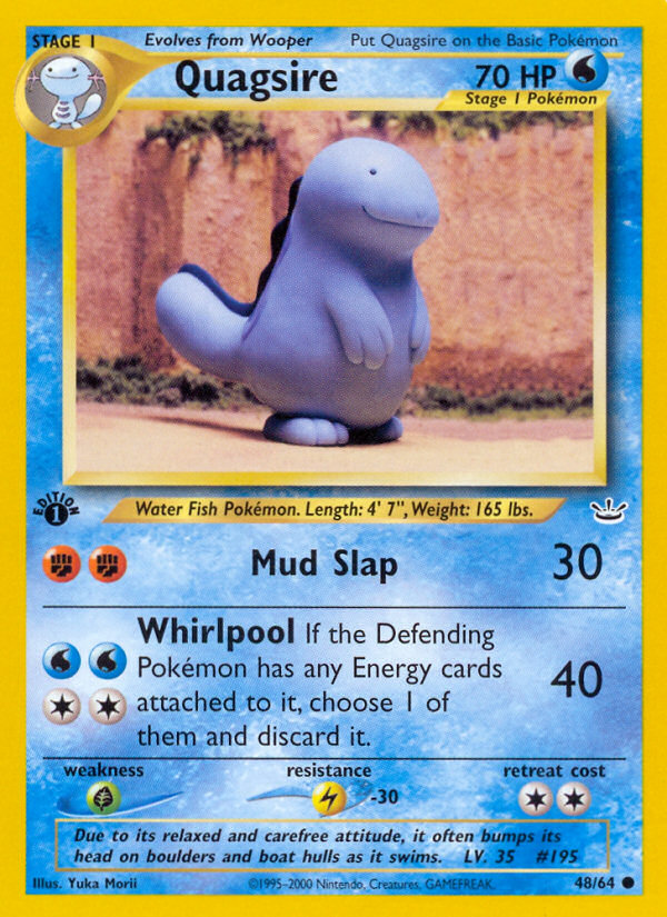 Quagsire (48/64) [Neo Revelation 1st Edition] | Red Riot Games CA