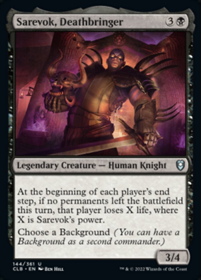 Sarevok, Deathbringer [Commander Legends: Battle for Baldur's Gate] | Red Riot Games CA