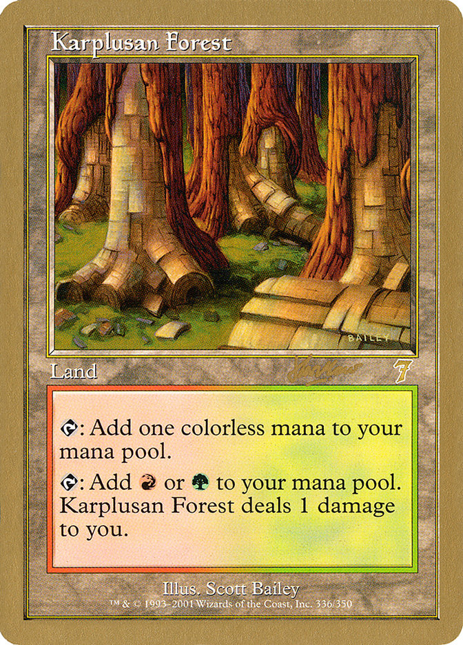 Karplusan Forest (Sim Han How) [World Championship Decks 2002] | Red Riot Games CA
