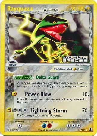 Rayquaza (13/113) (Delta Species) (Stamped) [EX: Delta Species] | Red Riot Games CA