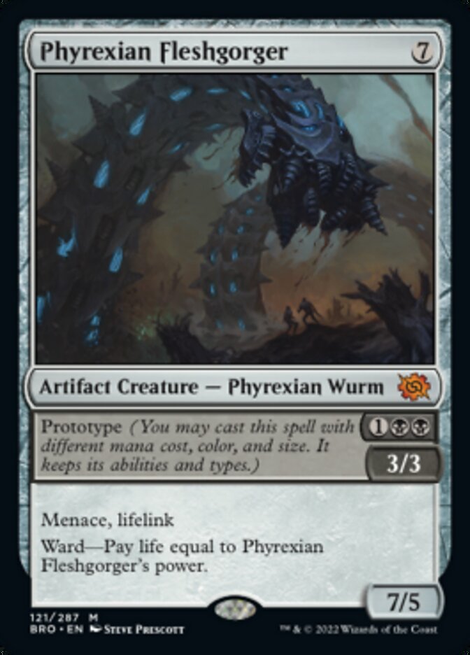 Phyrexian Fleshgorger (Promo Pack) [The Brothers' War Promos] | Red Riot Games CA