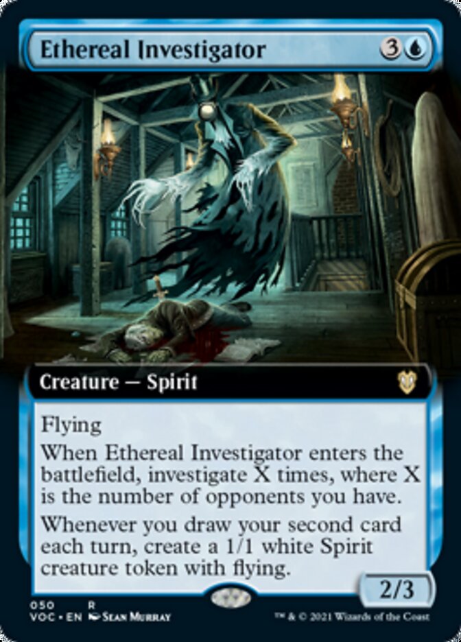 Ethereal Investigator (Extended Art) [Innistrad: Crimson Vow Commander] | Red Riot Games CA