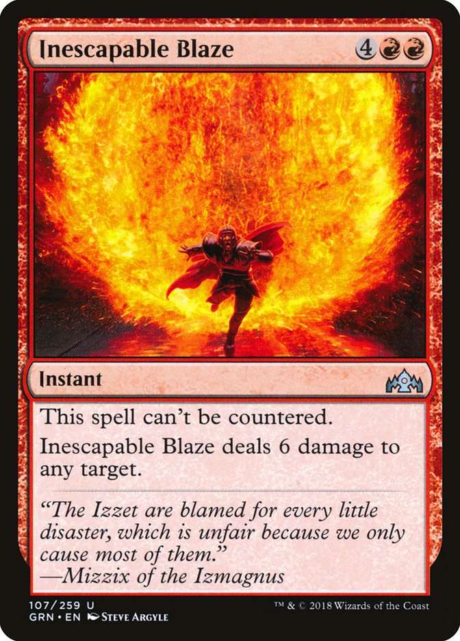 Inescapable Blaze [Guilds of Ravnica] | Red Riot Games CA