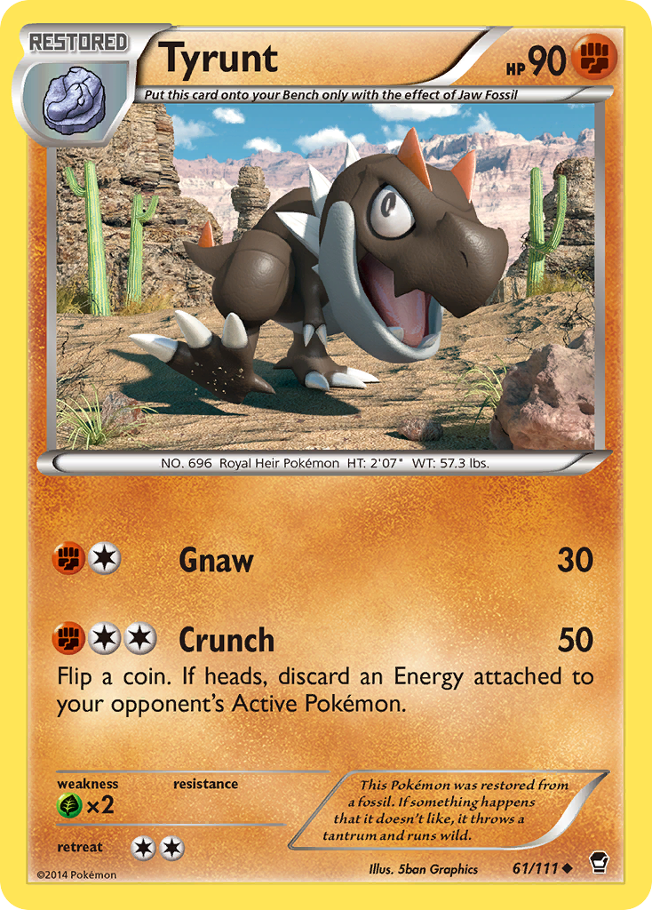 Tyrunt (61/111) [XY: Furious Fists] | Red Riot Games CA