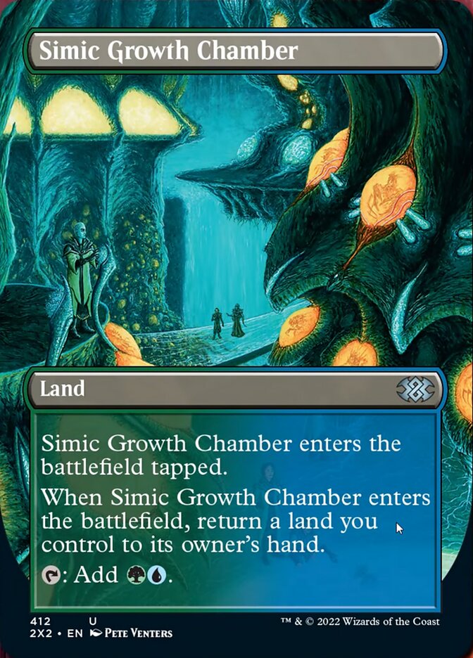 Simic Growth Chamber (Borderless Alternate Art) [Double Masters 2022] | Red Riot Games CA