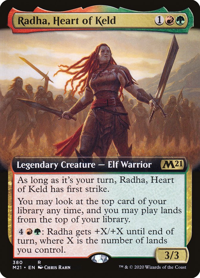 Radha, Heart of Keld (Extended Art) [Core Set 2021] | Red Riot Games CA