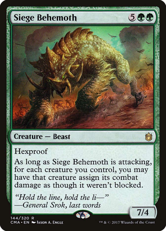 Siege Behemoth [Commander Anthology] | Red Riot Games CA