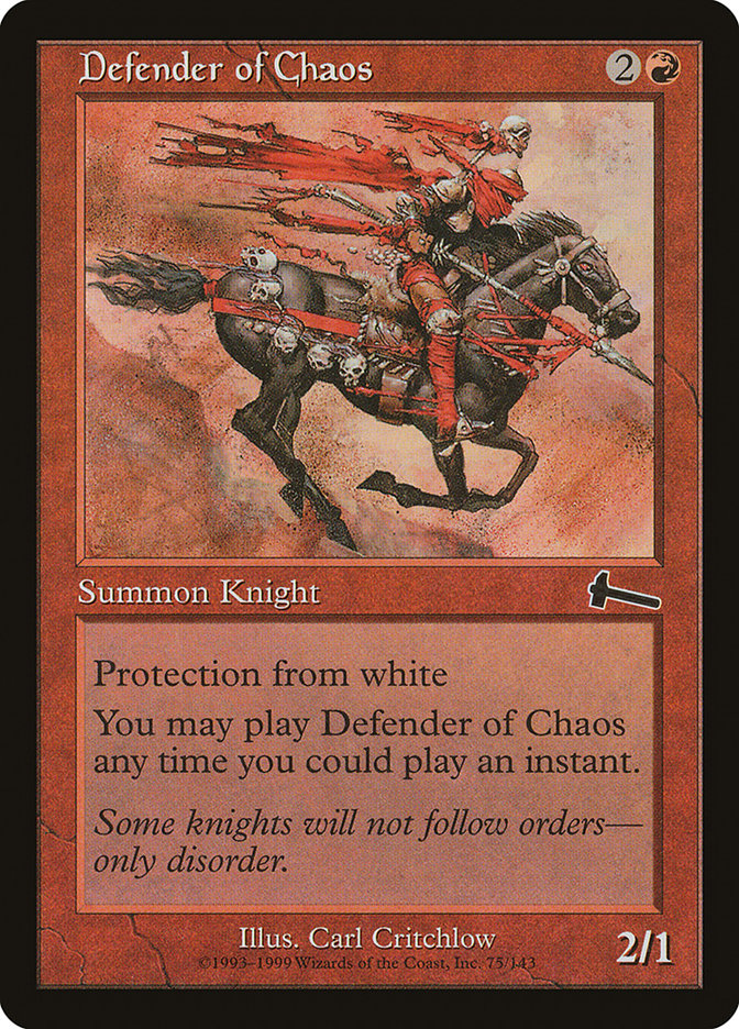 Defender of Chaos [Urza's Legacy] | Red Riot Games CA