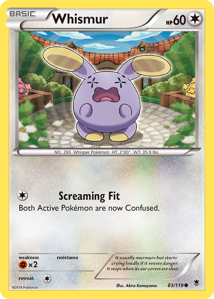 Whismur (83/119) [XY: Phantom Forces] | Red Riot Games CA