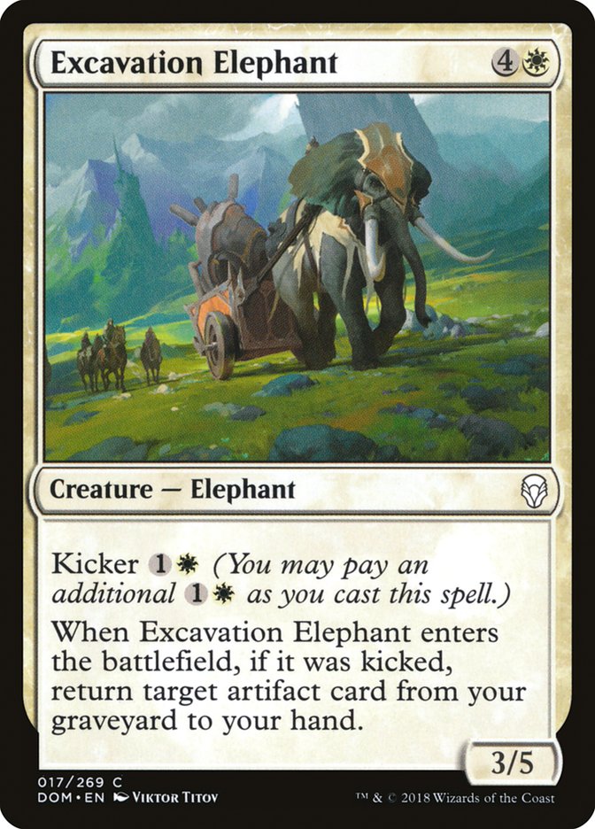 Excavation Elephant [Dominaria] | Red Riot Games CA