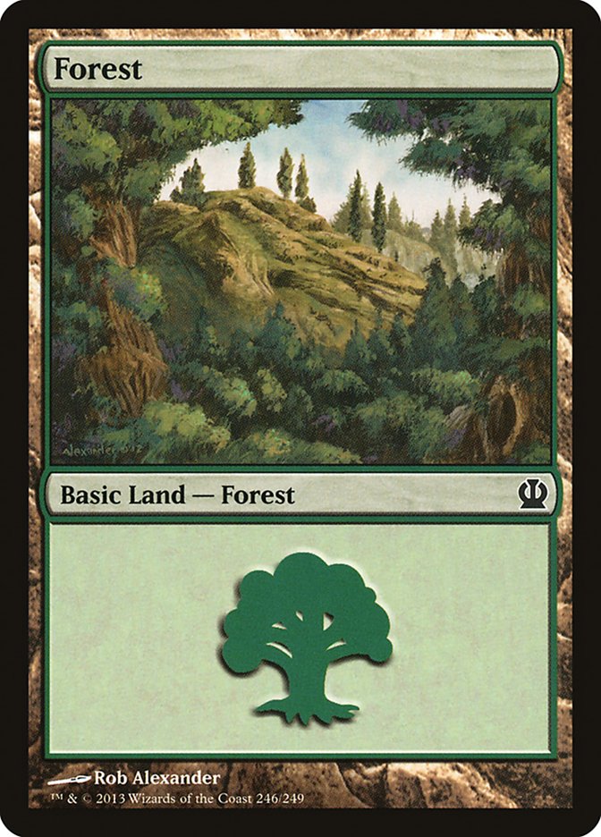 Forest (246) [Theros] | Red Riot Games CA