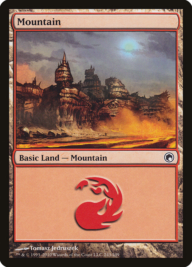 Mountain (243) [Scars of Mirrodin] | Red Riot Games CA