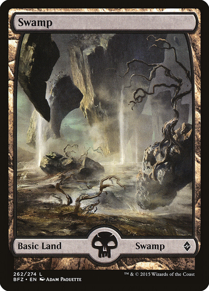 Swamp (262) (Full Art) [Battle for Zendikar] | Red Riot Games CA