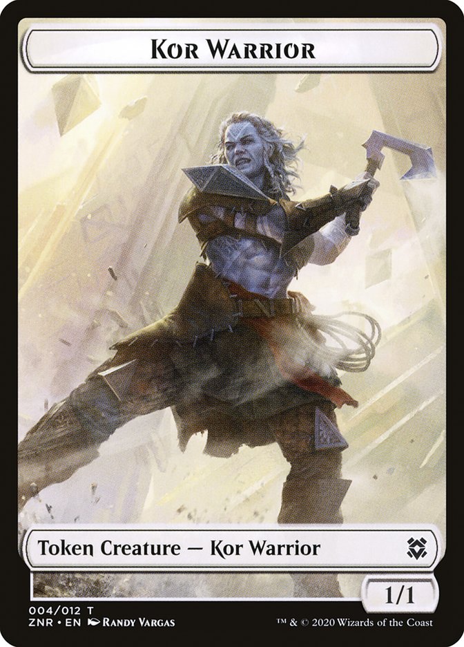 Kor Warrior Token [Zendikar Rising Tokens] | Red Riot Games CA