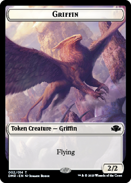 Griffin Token [Dominaria Remastered Tokens] | Red Riot Games CA