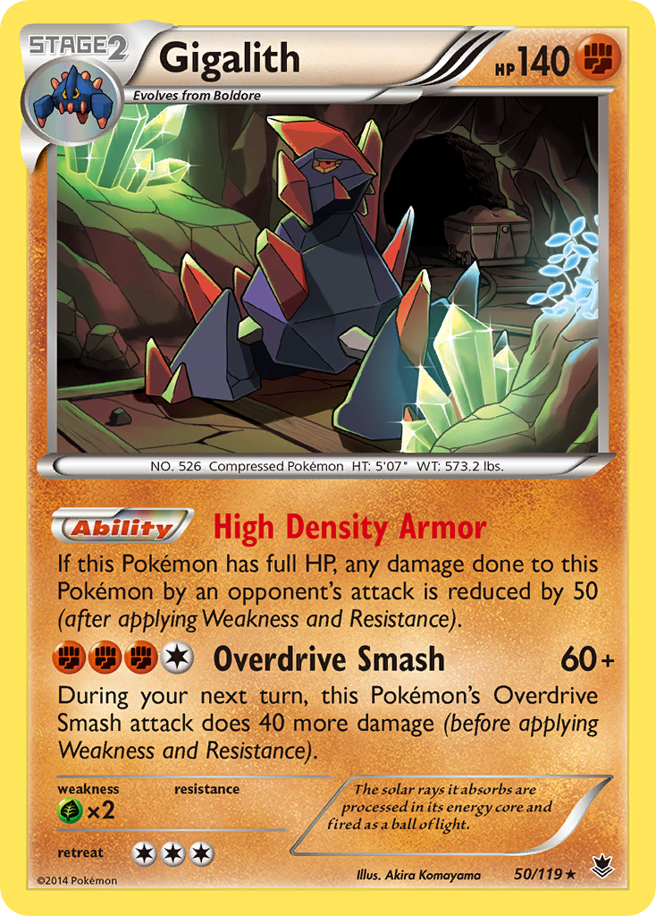 Gigalith (50/119) [XY: Phantom Forces] | Red Riot Games CA