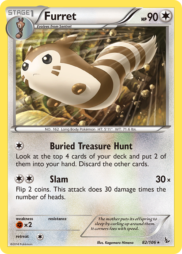 Furret (82/106) [XY: Flashfire] | Red Riot Games CA