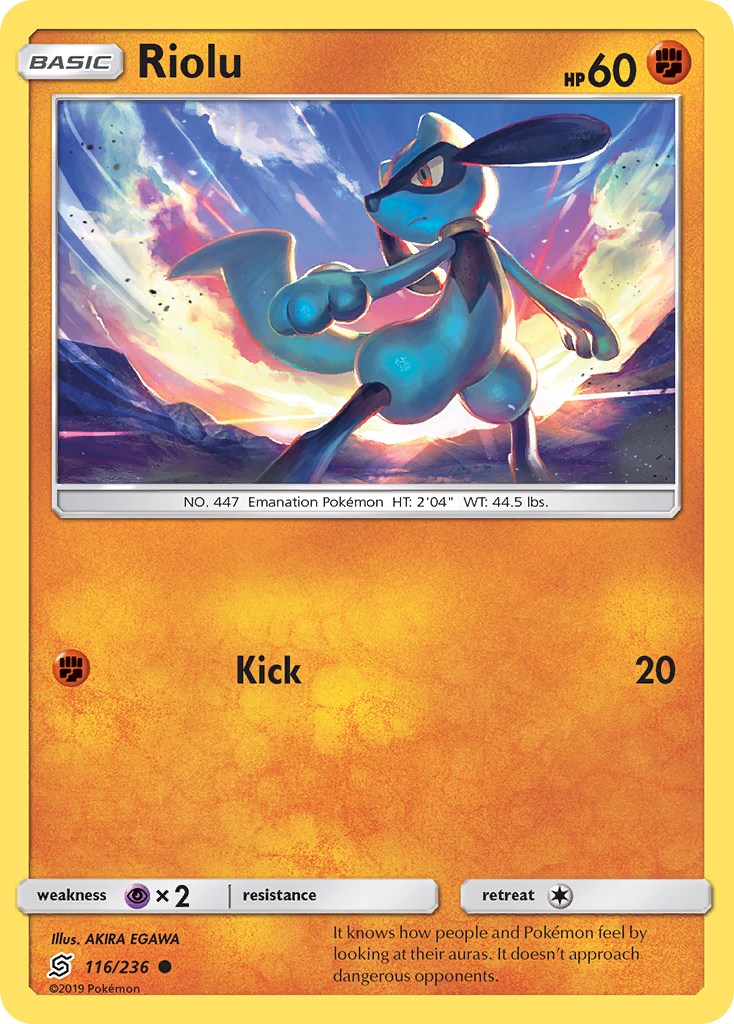 Riolu (116/236) [Sun & Moon: Unified Minds] | Red Riot Games CA