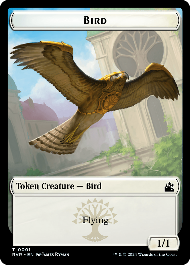 Bird // Soldier Double-Sided Token [Ravnica Remastered Tokens] | Red Riot Games CA