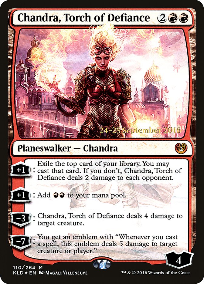 Chandra, Torch of Defiance [Kaladesh Prerelease Promos] | Red Riot Games CA