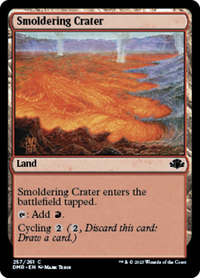 Smoldering Crater [Dominaria Remastered] | Red Riot Games CA