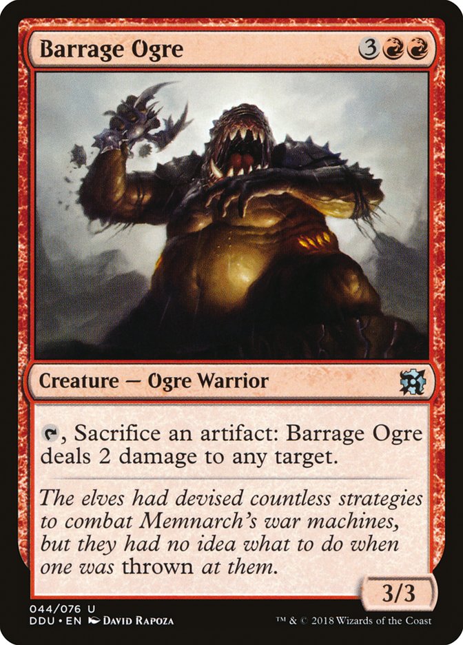 Barrage Ogre [Duel Decks: Elves vs. Inventors] | Red Riot Games CA